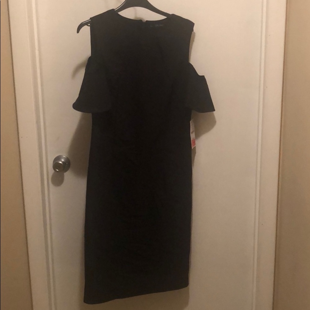 Zara exposed shoulder dress